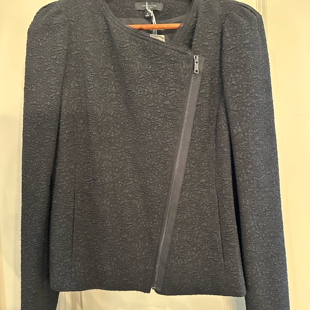Black Textured Women's Jacket